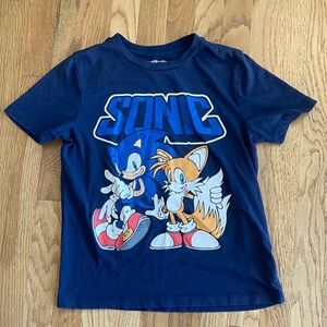 Sonic Kids Navy Blue T-Shirt size medium